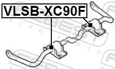 FEBEST FEBEST VLSB-XC90F Mounting, stabiliser bar 