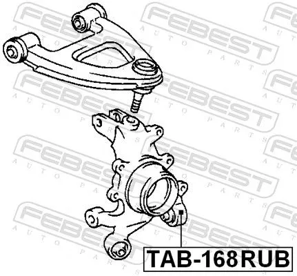 FEBEST FEBEST (TAB-168RUB) Mounting, control/trailing arm 