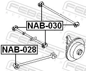 FEBEST FEBEST (NAB-030) Mounting, control/trailing arm 