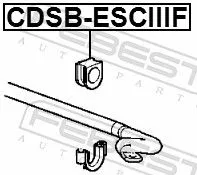 FEBEST FEBEST CDSB-ESCIIIF Mounting, stabiliser bar 