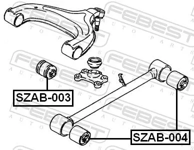 FEBEST FEBEST SZAB-003 Mounting, control/trailing arm 