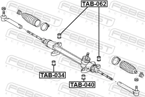 FEBEST FEBEST TAB-062 Mounting, steering gear 