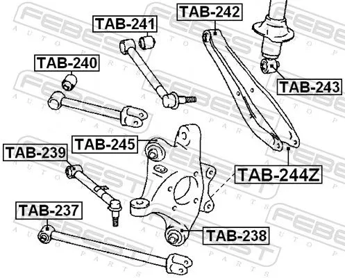 FEBEST FEBEST (TAB-245) Mounting, control/trailing arm 