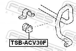 FEBEST FEBEST TSB-ACV30F Mounting, stabiliser bar 