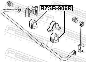 FEBEST FEBEST BZSB-906R Mounting, stabiliser bar 