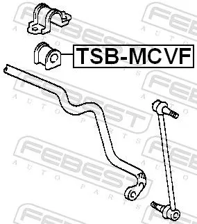 FEBEST FEBEST TSB-MCVF Mounting, stabiliser bar 
