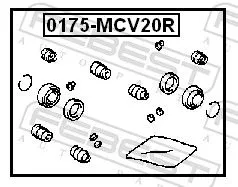 FEBEST FEBEST (0175-MCV20R) Repair Kit, brake caliper 