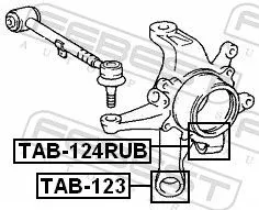 FEBEST FEBEST (TAB-124RUB) Mounting, control/trailing arm 