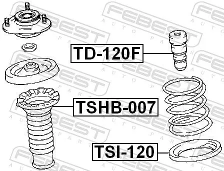 FEBEST FEBEST TSHB-007 Protective Cap/Bellow, shock absorber 