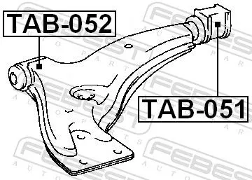 FEBEST FEBEST (TAB-051) Mounting, control/trailing arm 