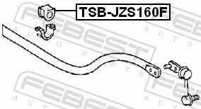 FEBEST FEBEST TSB-JZS160F Mounting, stabiliser bar 