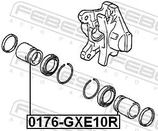 FEBEST FEBEST (0176-GXE10R) Piston, brake caliper 