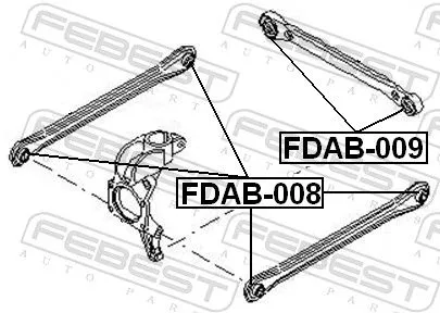FEBEST FEBEST (FDAB-009) Mounting, control/trailing arm 
