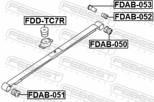 FEBEST FEBEST (FDAB-052) Mounting, control/trailing arm 