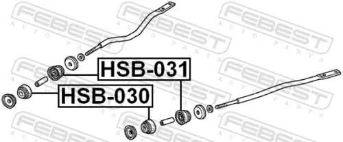 FEBEST FEBEST (HSB-030) Mounting, control/trailing arm 