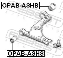 FEBEST FEBEST (OPAB-ASHB) Mounting, control/trailing arm 