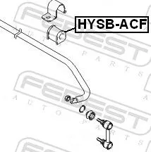 FEBEST FEBEST HYSB-ACF Mounting, stabiliser bar 