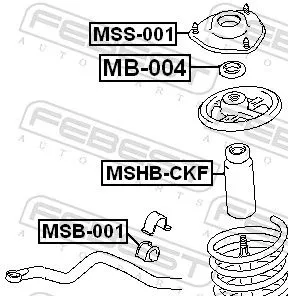 FEBEST FEBEST MSHB-CKF Protective Cap/Bellow, shock absorber 