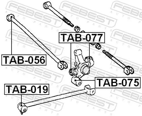 FEBEST FEBEST (TAB-075) Mounting, control/trailing arm 