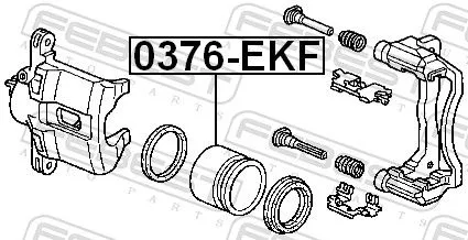 FEBEST FEBEST (0376-EKF) Piston, brake caliper 