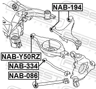 FEBEST FEBEST (NAB-334) Mounting, control/trailing arm 