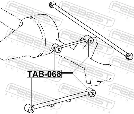 FEBEST FEBEST (TAB-068) Mounting, control/trailing arm 