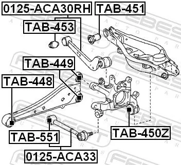 FEBEST FEBEST (TAB-551) Mounting, control/trailing arm 