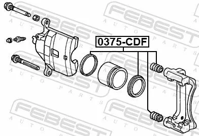 FEBEST FEBEST 0375-CDF Repair Kit, brake caliper 