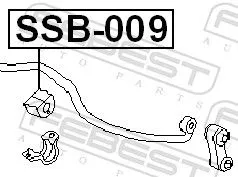 FEBEST FEBEST SSB-009 Mounting, stabiliser bar 