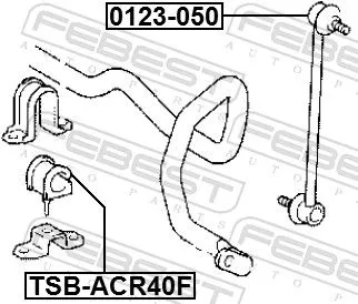 FEBEST FEBEST TSB-ACR40F Mounting, stabiliser bar 