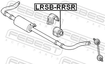 FEBEST FEBEST LRSB-RRSR Mounting, stabiliser bar 