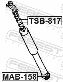 FEBEST FEBEST (MAB-158) Bush, shock absorber 