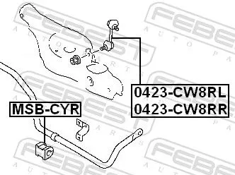 FEBEST FEBEST MSB-CYR Mounting, stabiliser bar 