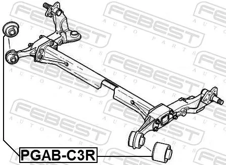 FEBEST FEBEST (PGAB-C3R) Bushing, axle beam 