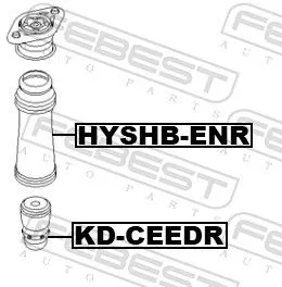 FEBEST FEBEST KD-CEEDR Rubber Buffer, suspension 