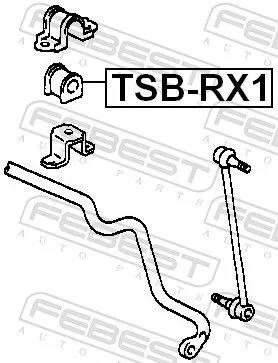 FEBEST FEBEST TSB-RX1 Mounting, stabiliser bar 