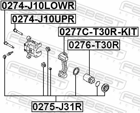 FEBEST FEBEST (0276-T30R) Piston, brake caliper 
