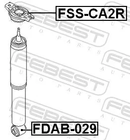 FEBEST FEBEST (FDAB-029) Bush, shock absorber 