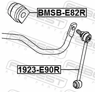 FEBEST FEBEST BMSB-E82R Mounting, stabiliser bar 