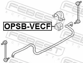 FEBEST FEBEST OPSB-VECF Mounting, stabiliser bar 