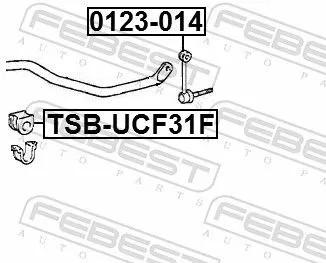 FEBEST FEBEST TSB-UCF31F Mounting, stabiliser bar 