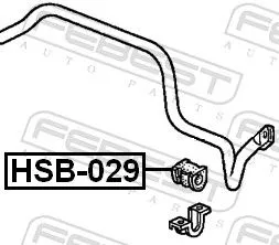 FEBEST FEBEST HSB-029 Mounting, stabiliser bar 
