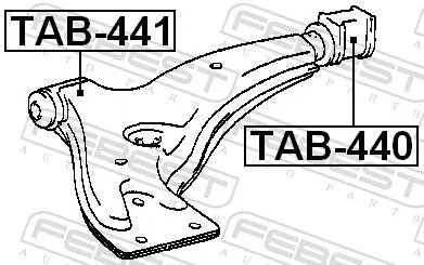 FEBEST FEBEST (TAB-440) Mounting, control/trailing arm 