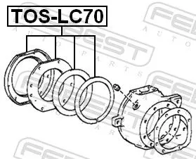 FEBEST FEBEST (TOS-LC70) Repair Kit, steering knuckle 