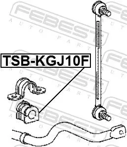 FEBEST FEBEST TSB-KGJ10F Mounting, stabiliser bar 