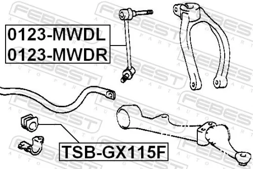 FEBEST FEBEST 0123-MWDL FEBEST 0123-MWDL Antiroll Bar Stabiliser Drop Link 