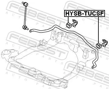 FEBEST FEBEST HYSB-TUCSF Mounting, stabiliser bar 
