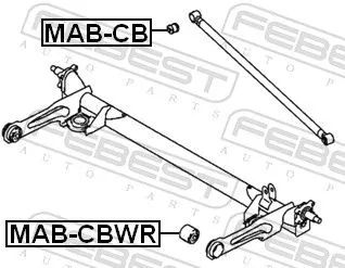 FEBEST FEBEST (MAB-CBWR) Bushing, axle beam 