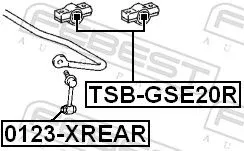 FEBEST FEBEST TSB-GSE20R Mounting, stabiliser bar 