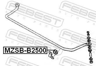 FEBEST FEBEST MZSB-B2500 Mounting, stabiliser bar 